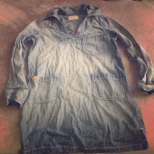 Girls polo blue jean dress size 7